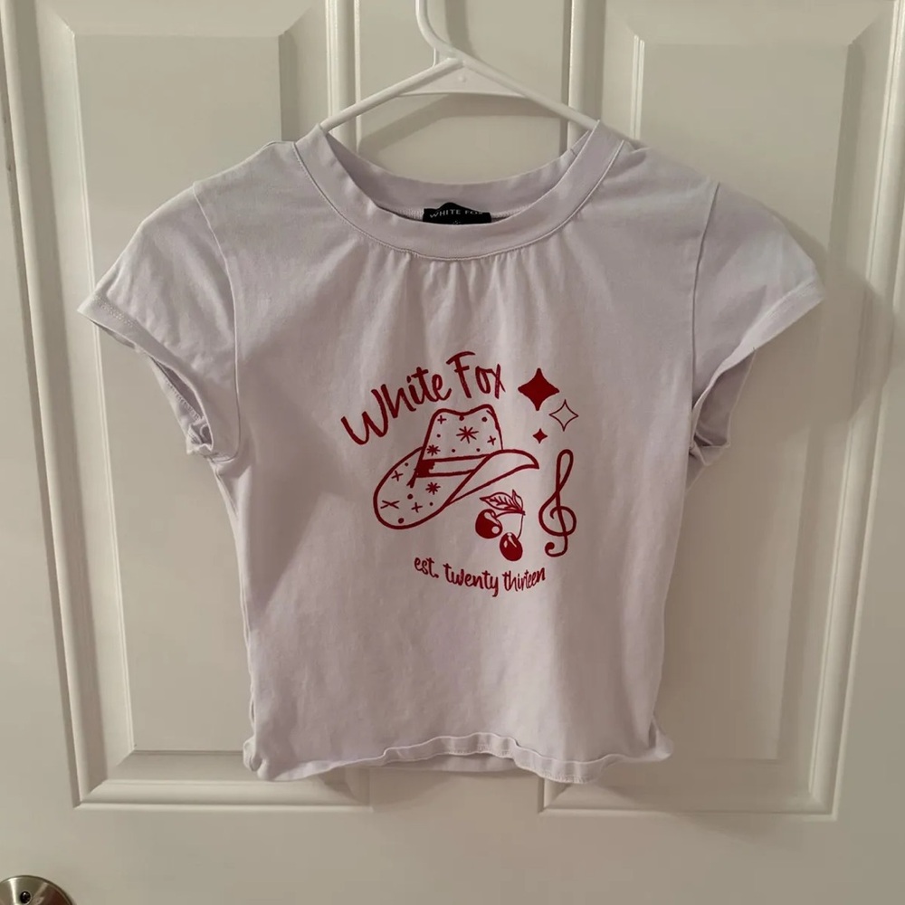 White Fox Baby Tee